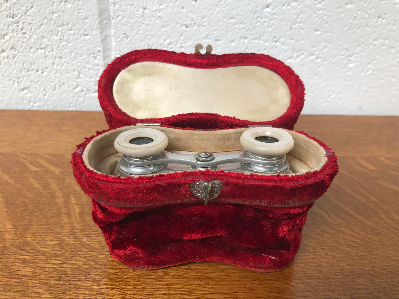 Fine Guilloche Enamel Victorian Opera Glasses With Fitted Case | Antique & Vintage | Moonee Ponds Antiques | Australia Wide Delivery