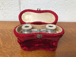 Fine Guilloche Enamel Victorian Opera Glasses With Fitted Case | Antique & Vintage | Moonee Ponds Antiques | Australia Wide Delivery
