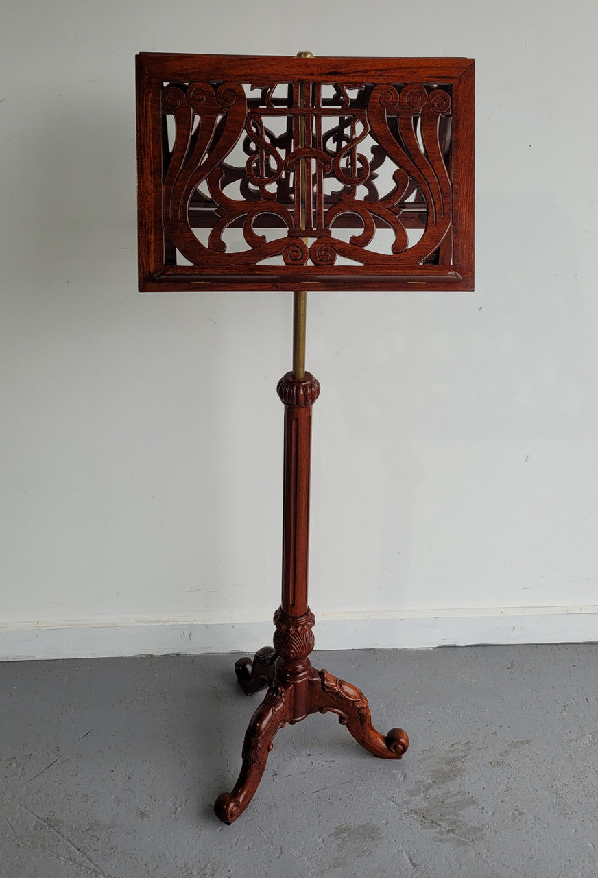 Attractive Carved “Duet” Reproduction Music Stand | Antique & Vintage | Moonee Ponds Antiques | Australia Wide Delivery