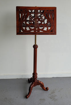 Attractive Carved “Duet” Reproduction Music Stand | Antique & Vintage | Moonee Ponds Antiques | Australia Wide Delivery