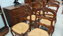 Set of Six French Oak Dining Chairs-2 | Antique & Vintage | Moonee Ponds Antiques | Australia Wide Delivery