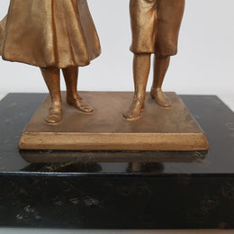 Spelter and Marble Figurines