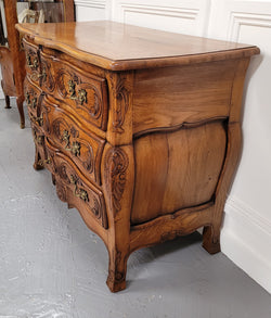 French Antique Louis XIV Style Oak Wooden Top Commode | Antique & Vintage | Moonee Ponds Antiques | Australia Wide Delivery