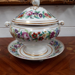 19th Century Pairs Porcelain Tureen With Lid