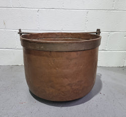 Large Antique French Copper Firewood Cauldron | Antique & Vintage | Moonee Ponds Antiques | Australia Wide Delivery