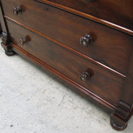 Victorian Flame Mahogany Chest of Drawers