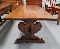 Solid French Oak Monastery Dining Table | Antique & Vintage | Moonee Ponds Antiques | Australia Wide Delivery