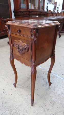 French Walnut Single Bedside Cabinet | Antique & Vintage | Moonee Ponds Antiques | Australia Wide Delivery