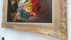 French Oil On Canvas Painting-3 | Antique & Vintage | Moonee Ponds Antiques | Australia Wide Delivery
