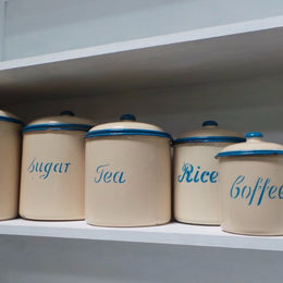 Set Of 6 Vintage Canisters