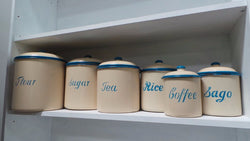 Set Of 6 Vintage Canisters | Antique & Vintage | Moonee Ponds Antiques | Australia Wide Delivery