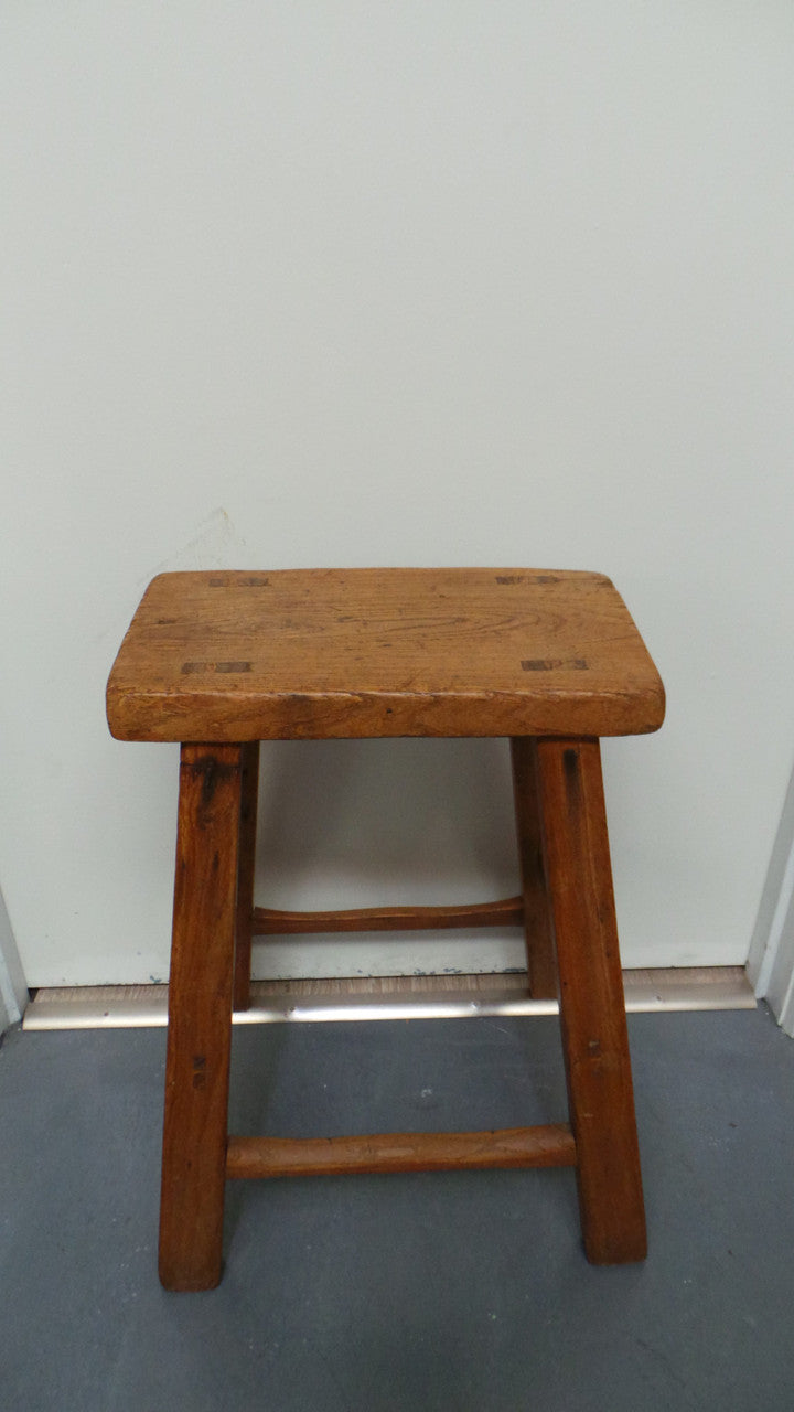 An Early 19th Century Small Elm Stool