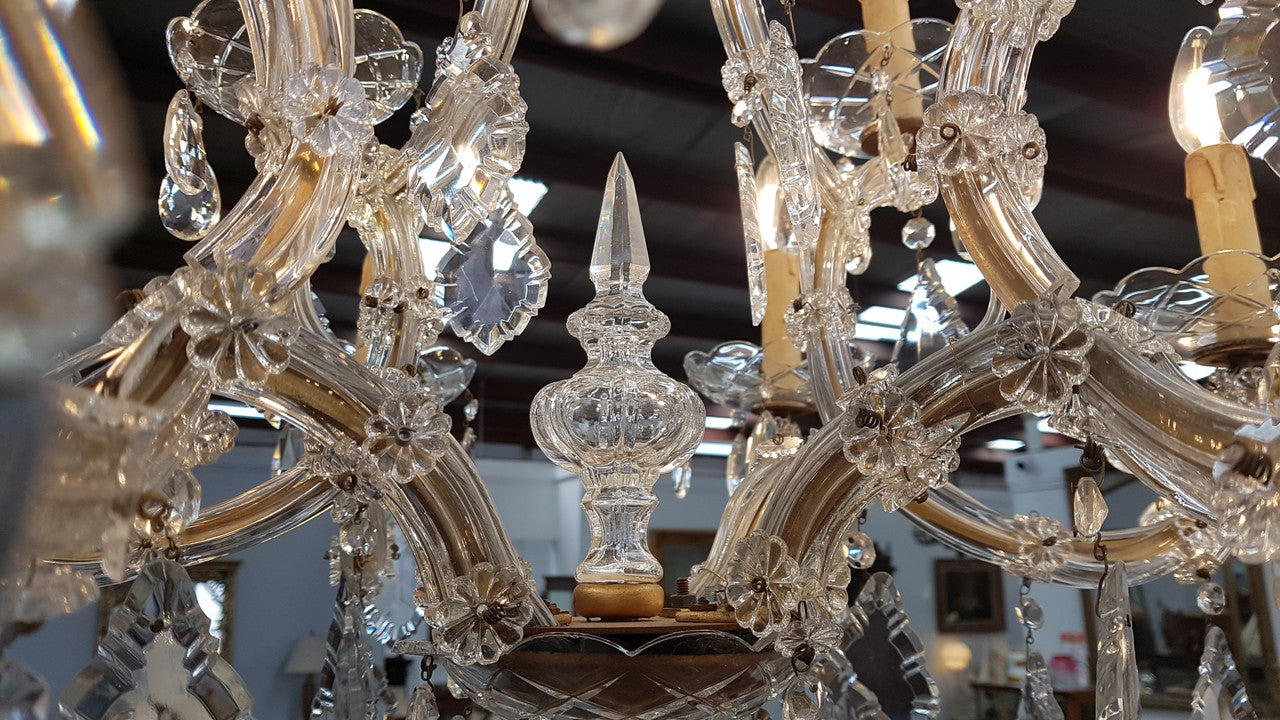 Elegant French Parisian Chandelier | Antique & Vintage | Moonee Ponds Antiques | Australia Wide Delivery