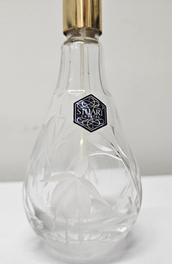 Stuart Crystal Fuchsia Pattern Perfume Bottle Atomiser | Antique & Vintage | Moonee Ponds Antiques | Australia Wide Delivery
