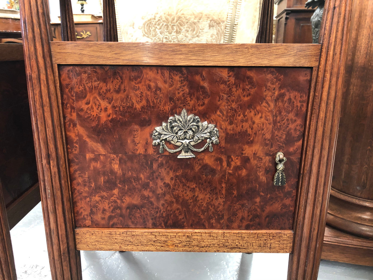Amboyna Pair Of Bedsides | Antique & Vintage | Moonee Ponds Antiques | Australia Wide Delivery