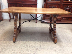 French Oak Spanish Style Table - Desk | Antique & Vintage | Moonee Ponds Antiques | Australia Wide Delivery