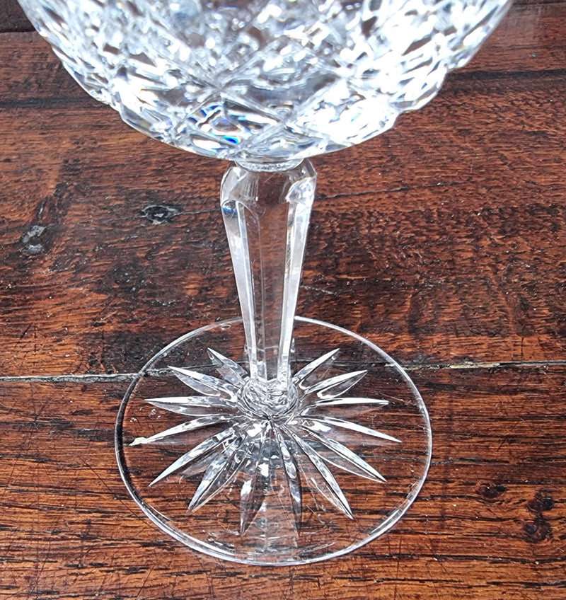 Lovely set of six crystal sweet glasses. In good original condition.
