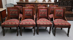 Matched Set of 12 Victorian Bowed Back Dinning Chairs | Antique & Vintage | Moonee Ponds Antiques | Australia Wide Delivery