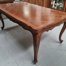 Louis XV Style Parquetry Top Extension Table