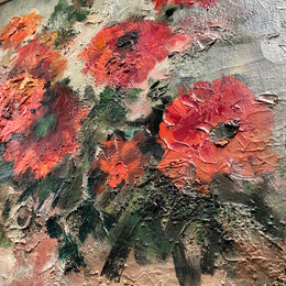 Lovely Floral Oil Painting On Canvas