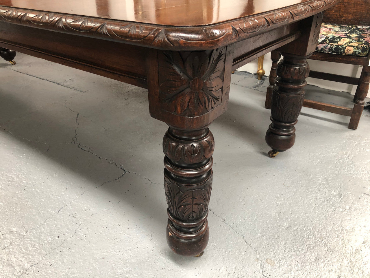 Antique English Tudor Style Extension Table | Antique & Vintage | Moonee Ponds Antiques | Australia Wide Delivery