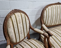 French Carved Walnut Louis XV Style Settee & Two Matching Armchairs | Antique & Vintage | Moonee Ponds Antiques | Australia Wide Delivery