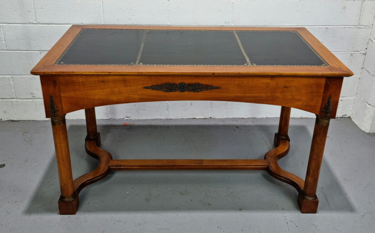 Empire Style Walnut Desk With Pull Out Writing Slides | Antique & Vintage | Moonee Ponds Antiques | Australia Wide Delivery