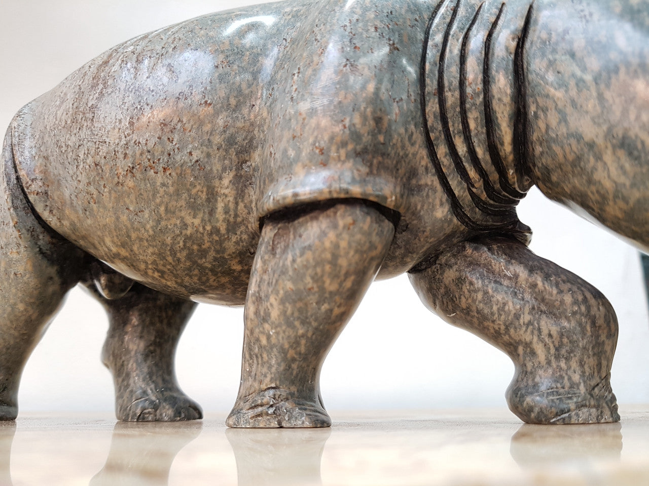 Carved Stone Rhinoceros | Antique & Vintage | Moonee Ponds Antiques | Australia Wide Delivery