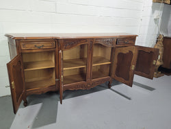 Walnut Louis XV Style Parquetry Top Four Door Sideboard | Antique & Vintage | Moonee Ponds Antiques | Australia Wide Delivery