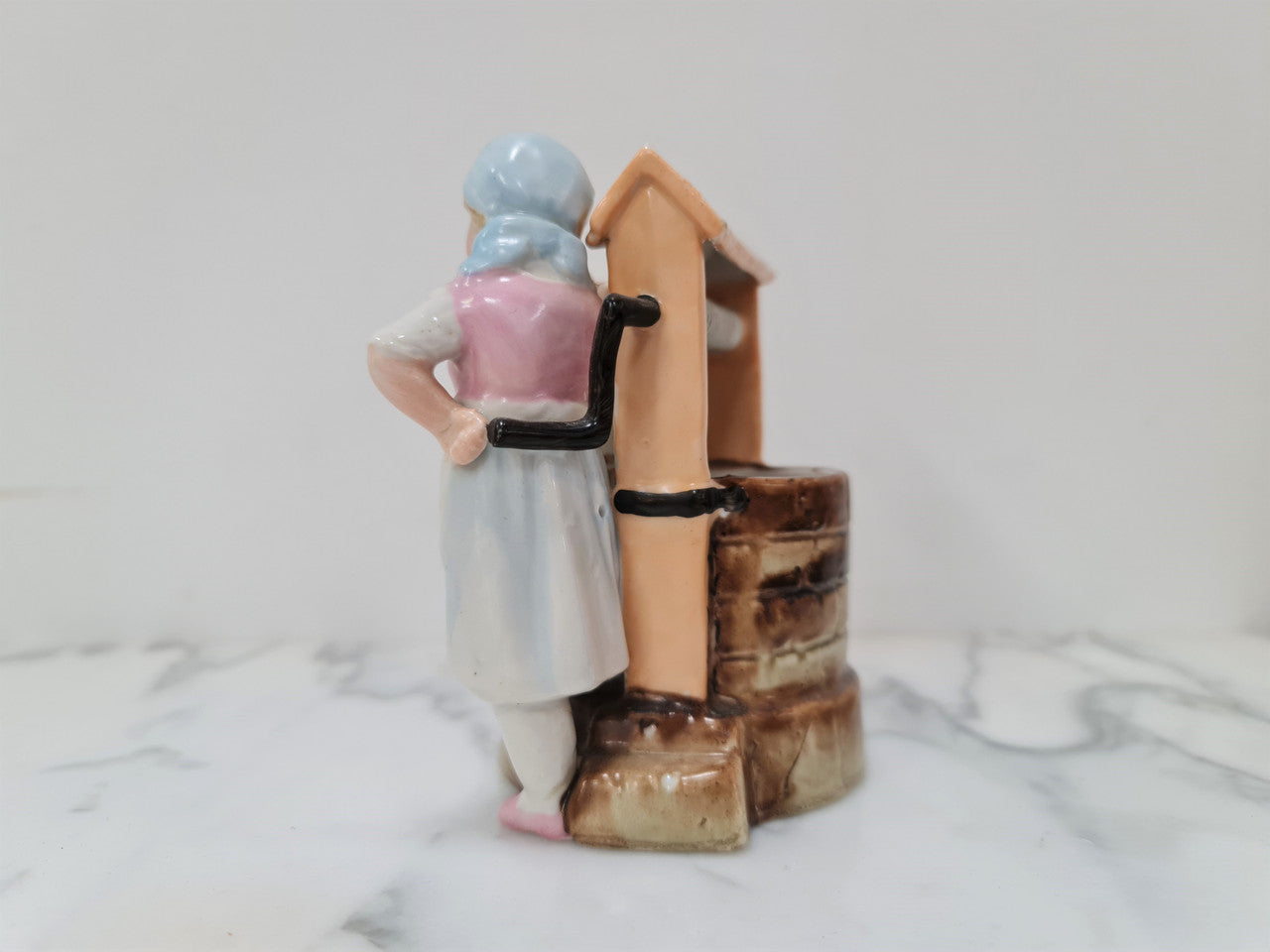 19th Century Wax Match Container & Striker Of Girl At The Well | Antique & Vintage | Moonee Ponds Antiques | Australia Wide Delivery