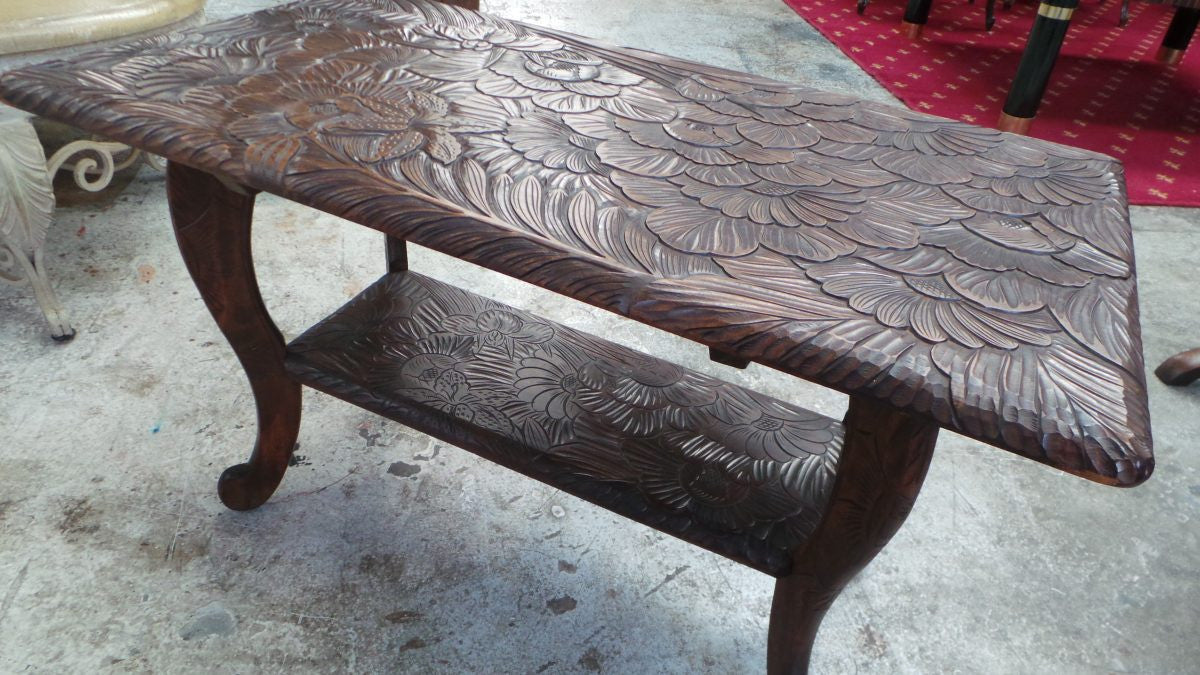 Japanese Hand Carved Coffee Table | Antique & Vintage | Moonee Ponds Antiques | Australia Wide Delivery
