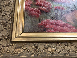 French Country Scene Framed Oil Painting | Antique & Vintage | Moonee Ponds Antiques | Australia Wide Delivery