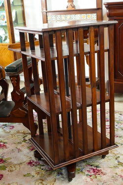 Tasmania Blackwood Revolving Bookcase | Antique & Vintage | Moonee Ponds Antiques | Australia Wide Delivery