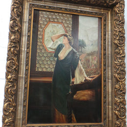 Sensational Antique Oil Painting On Canvas