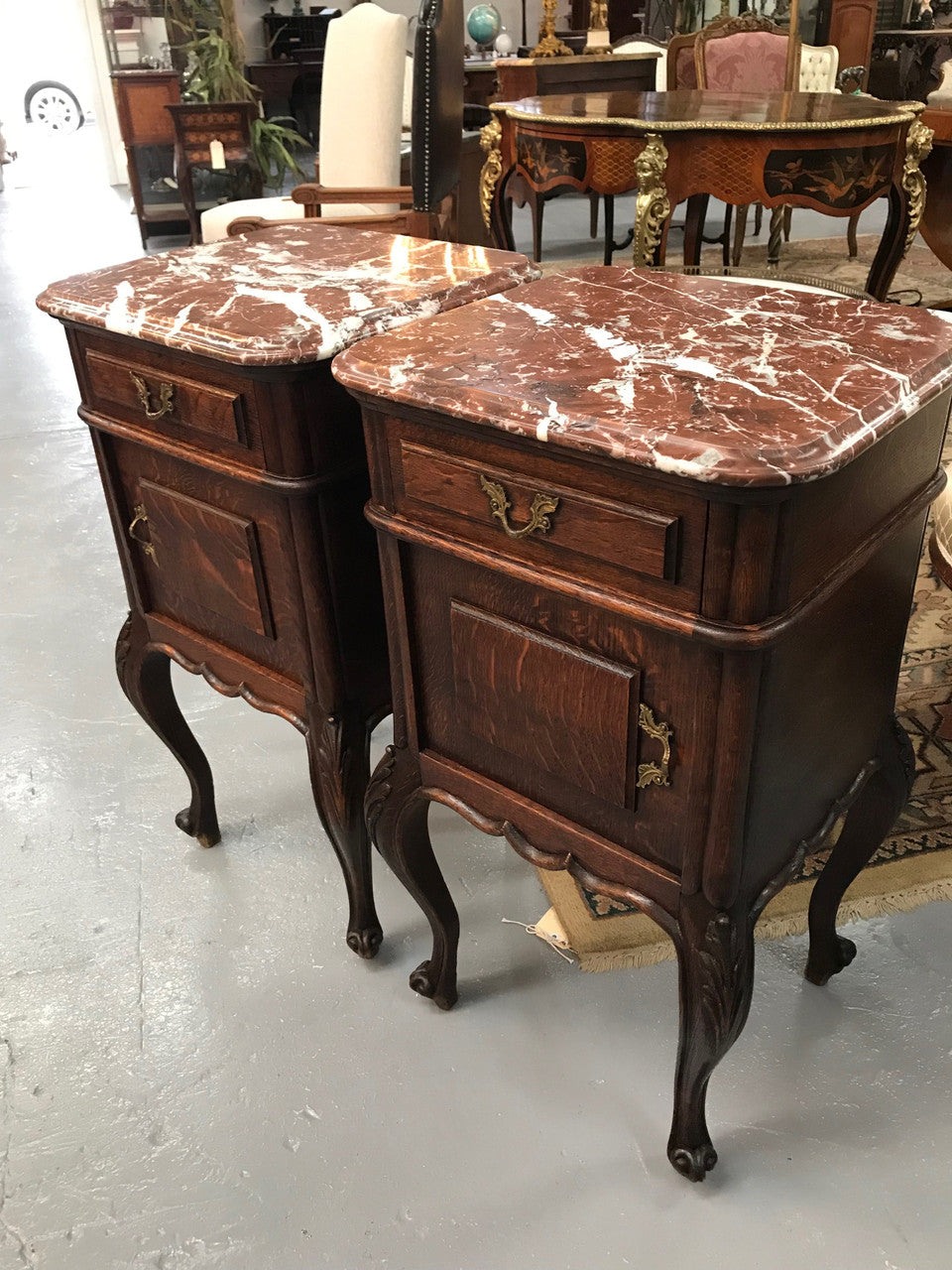 Fabulous Pair of French Louis XV Style Bedsides | Antique & Vintage | Moonee Ponds Antiques | Australia Wide Delivery