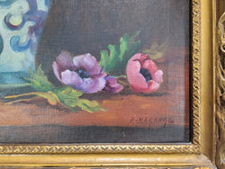French "Floral Arrangement" Oil On Canvas Painting With Gilt Frame | Antique & Vintage | Moonee Ponds Antiques | Australia Wide Delivery