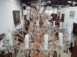French Parisian Crystal Chandelier | Antique & Vintage | Moonee Ponds Antiques | Australia Wide Delivery
