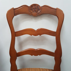 Set of Six French Fruit wood Ladder Back Chairs | Antique & Vintage | Moonee Ponds Antiques | Australia Wide Delivery