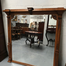 Large French Mantle Mirror