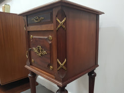 French Walnut Louis XVI Style Single Bedside Cabinet | Antique & Vintage | Moonee Ponds Antiques | Australia Wide Delivery