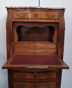 Walnut Louis XV Style Marble Top Abbattant | Antique & Vintage | Moonee Ponds Antiques | Australia Wide Delivery