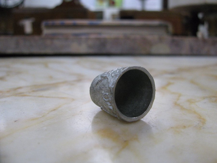 Antique Silver Plated Thimble