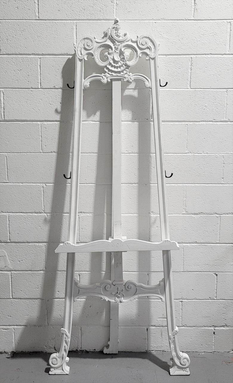 Rococo Style White Painted French Style Easel | Antique & Vintage | Moonee Ponds Antiques | Australia Wide Delivery