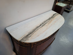 French Style Marble Top Two Door Buffet With Beautiful Decorative Mounts | Antique & Vintage | Moonee Ponds Antiques | Australia Wide Delivery