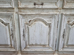 19th Century French Painted Three Door Oak Buffet | Antique & Vintage | Moonee Ponds Antiques | Australia Wide Delivery
