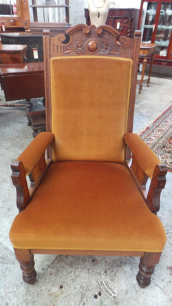 Edwardian Upholstered Chair-1 | Antique & Vintage | Moonee Ponds Antiques | Australia Wide Delivery