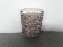 Antique Stunning Heavy Quality Chinese Export Silver Cigar Case | Antique & Vintage | Moonee Ponds Antiques | Australia Wide Delivery