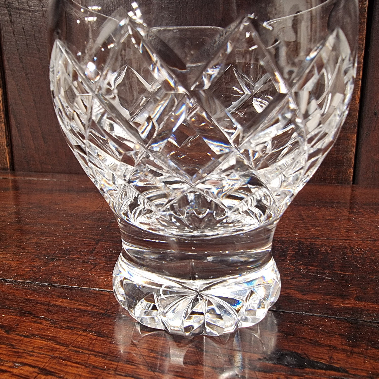 Set of six crystal spirit glasses. In good original condition.