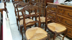 Set of six French oak Dining Chairs-1 | Antique & Vintage | Moonee Ponds Antiques | Australia Wide Delivery