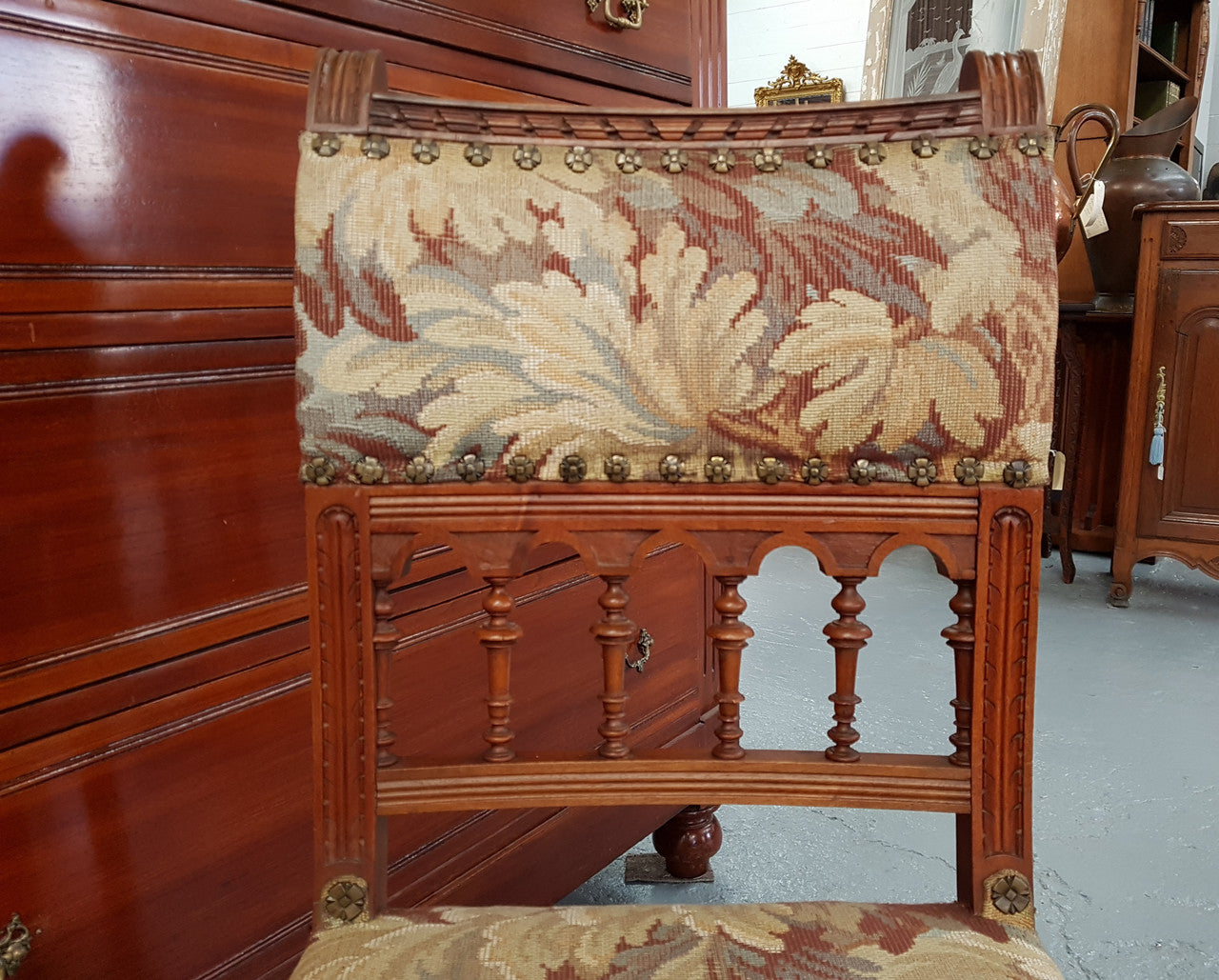 French Walnut Carved Chair